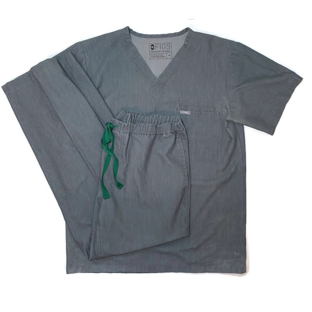 FIGS Gray Scrub Set Size XS